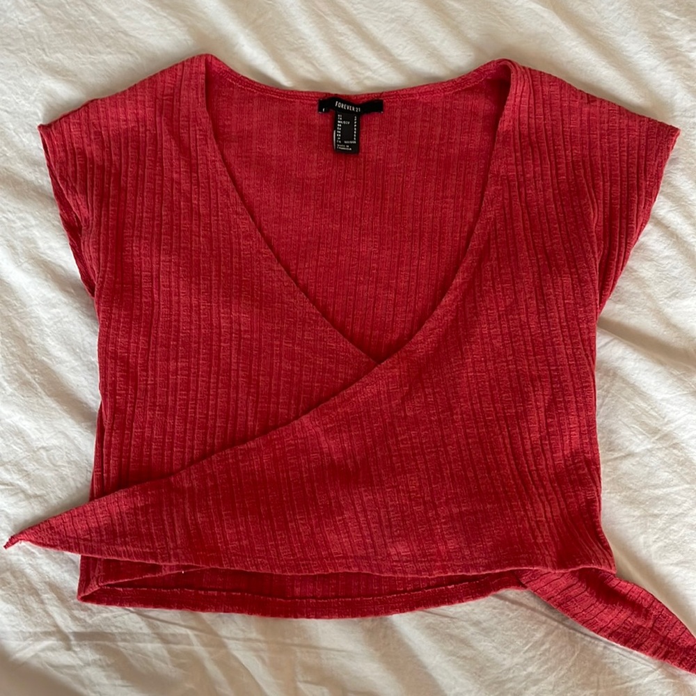 Cross Front Crop Top